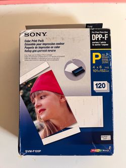 Sony SVM-F120P DPP-F Series 4X6 P Cartridges Paper 120 Sheets