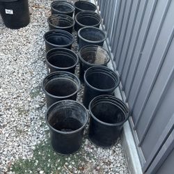 Plastic Pots 3.58 Gallons $1.50 a piece I have 6