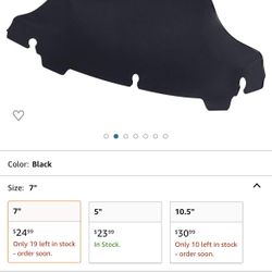 7" Windscreen Windshield Fit For Harley