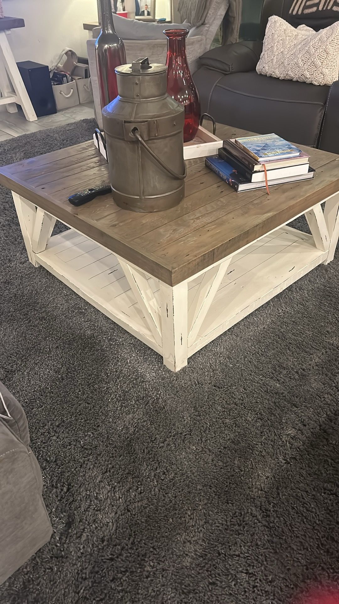 Family Room  Farmhouse Sofa Table , Coffee Table, End Table 
