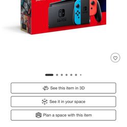 Red Blue Nintendo Switch NotOLED