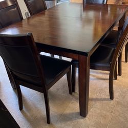 Dining Table  Chairs Leaf