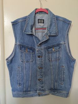 I.O.U. Light Wash Denim Vest