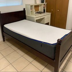 Twin Sized Bed With Built in comforter