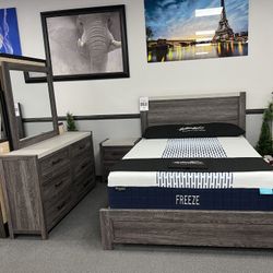 4PC Gray Queen Bedroom Set 💥SPECIAL💥