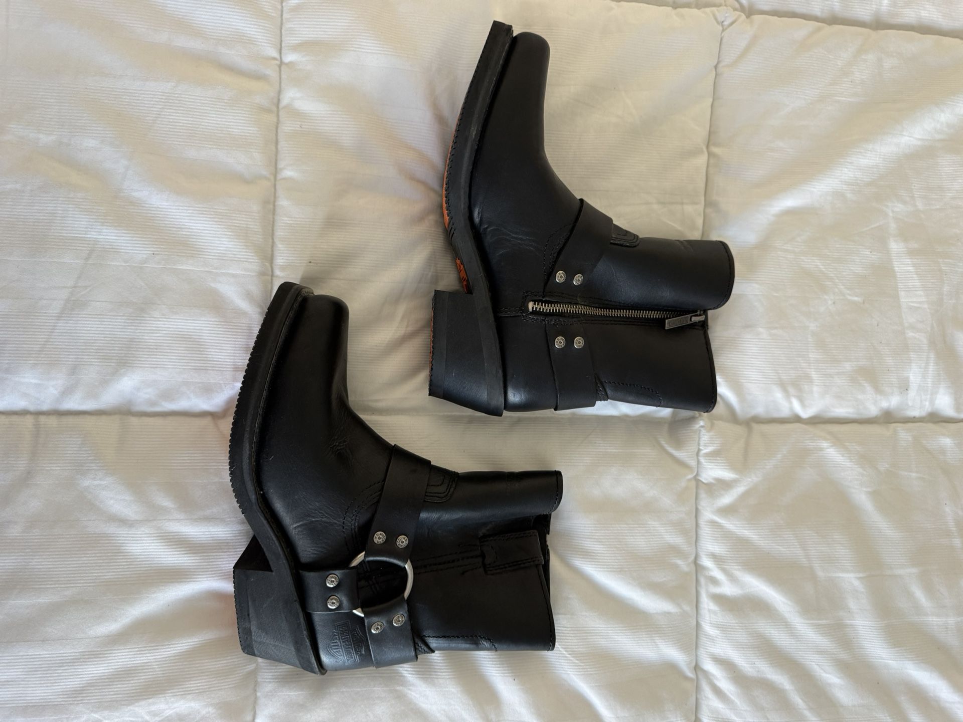 Harley Davidson’s Women’s Leather Motorcycle Riding Boots Size 8