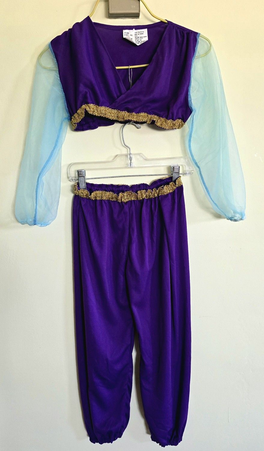 Halloween Disney Jasmine Dress Set, 4 Pcs