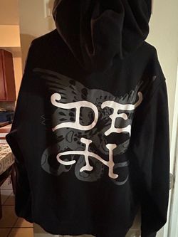 Black Ed Hardy Rhinestone Hoodie L/XL