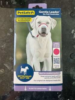 Postage gentle leader pink large