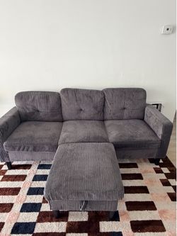 Futzca Modern L-shaped Convertible Sectional Sofa for Small Living Rooms