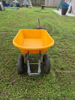 Nice Used trupemper two wheel wheel Barrel.