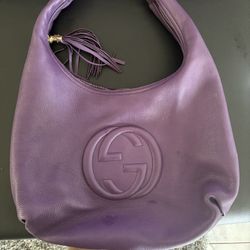 AUTHENTIC GUCCI PURPLE SOHO BAG