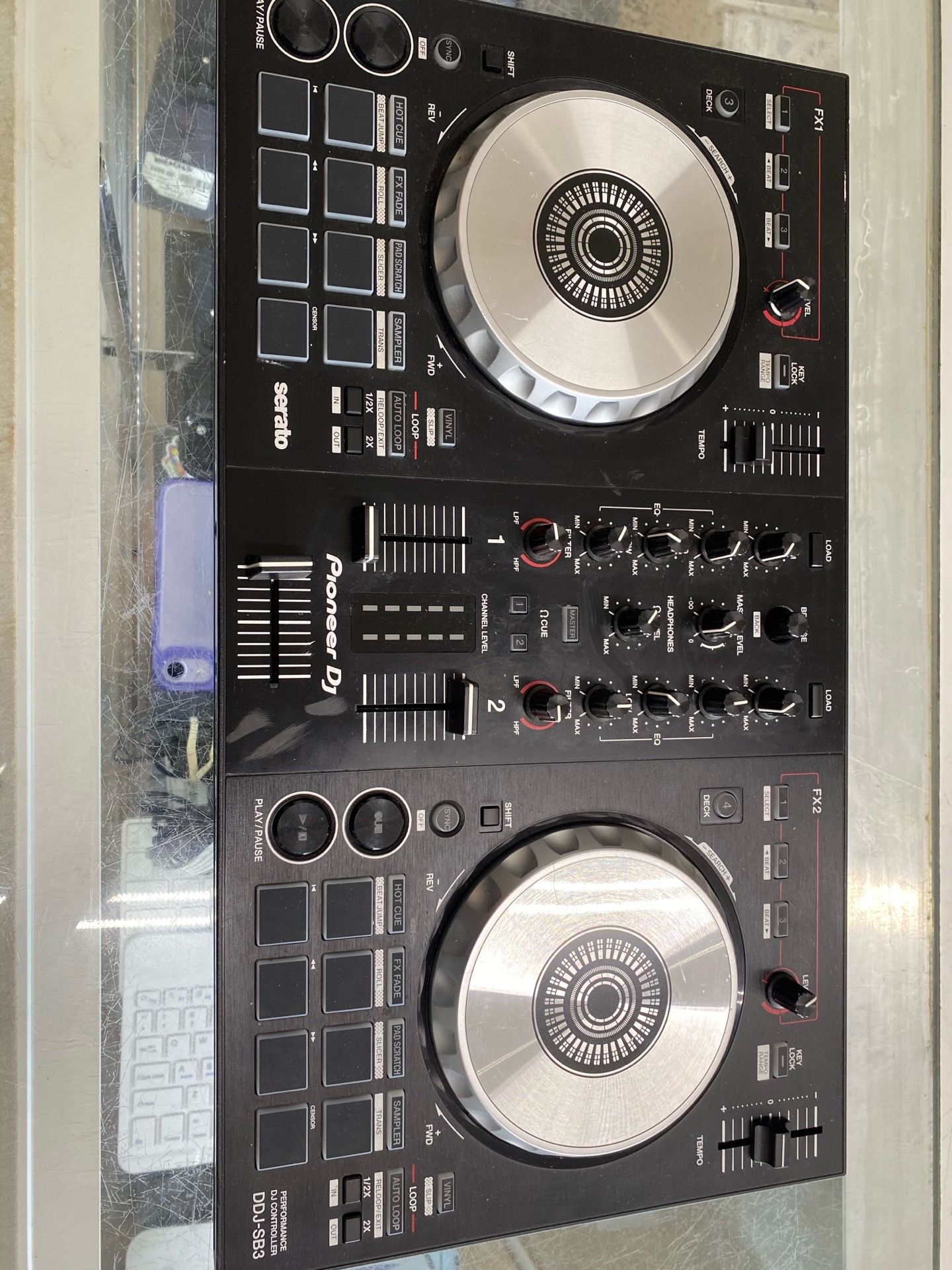 Pioneer DDJ-SB3 Black DJ Controller 2 Channel Serato DJ Pro DDJSB3 Untested