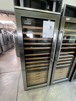 Viking 30” wine cooler stainless steel