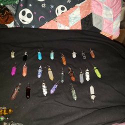 23 Semi Precious Stone  Pendants
