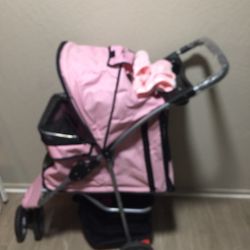 Pink Dog stroller