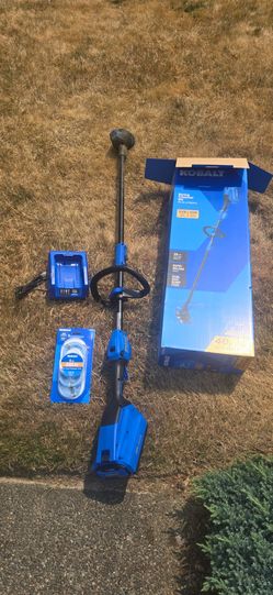 Kobalt 40V Max Brushless 15" String Trimmer Kit w/ Battery, Charger & Extra

Line
