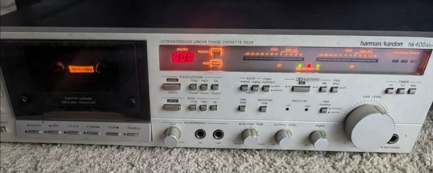 1980s Harman Kardon HK 400 XM Ultra Wide Band Linear Phase Cassette Deck