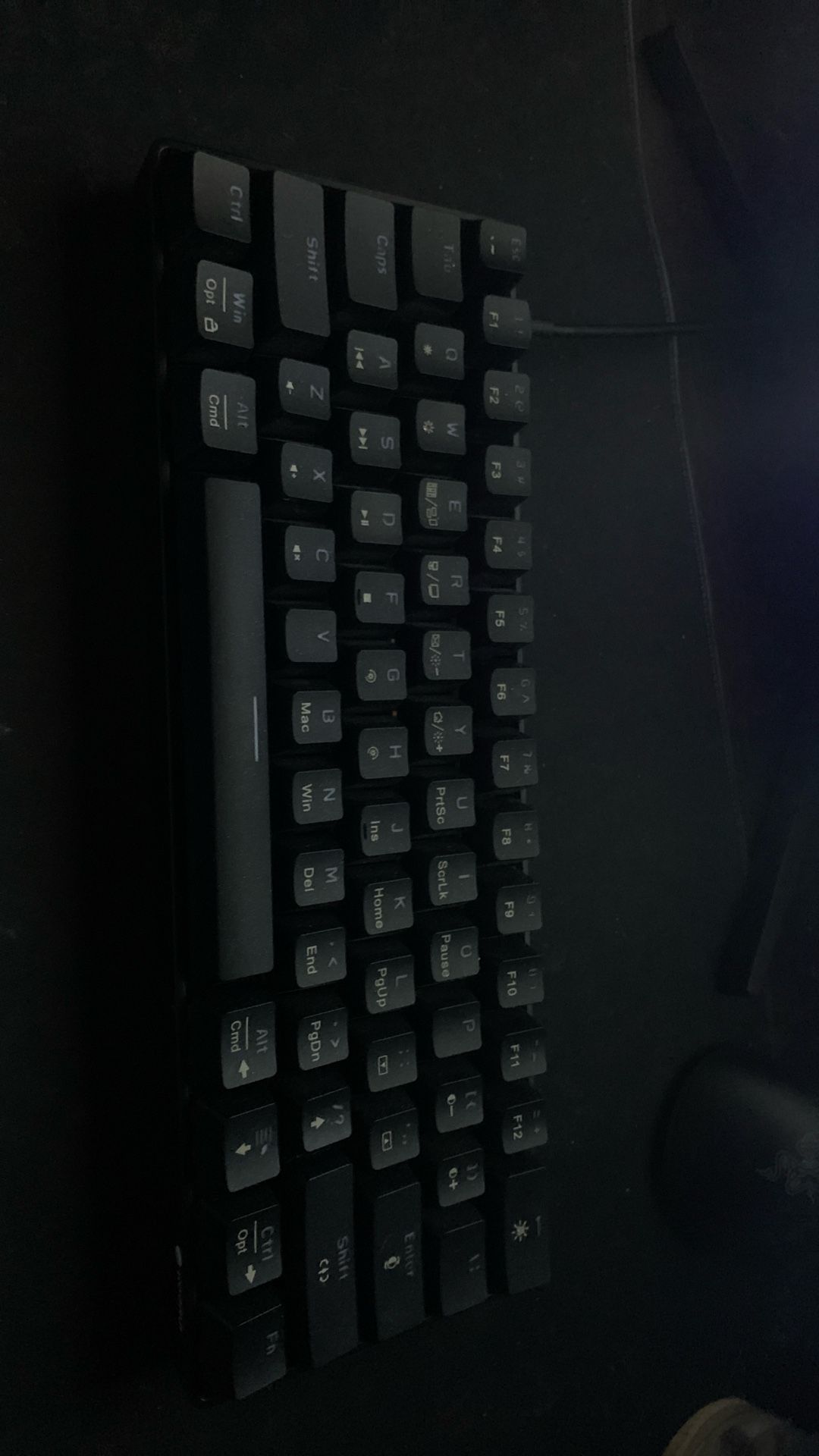 60% koorui gaming keyboard rgb has a lot of other colors