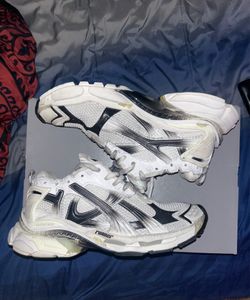 Authentic Balenciaga Runner Mesh White Black – Size 43 (US 10)