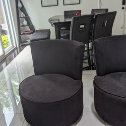 Beautiful Black Swivel Chairs For Sale!!!