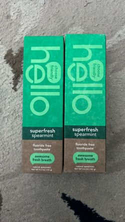 2 hello fluoride free toothpaste spearmint