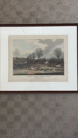 St Albans Steeple Chase Print  26 x 22 Inches