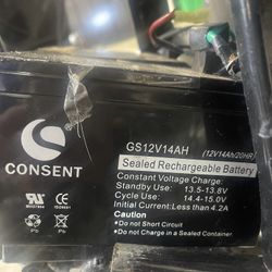 4- Married 12v 14AH Batteries 