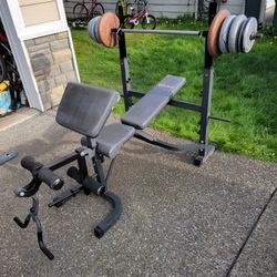 Bench And Weights. CHAMP 
