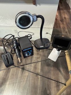 X-Tronic Hot Air Rework Station with Magnifier and Digital Microscope