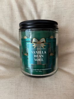 Bath & Body Works Single Wick Candle ~ Vanilla Bean Noel