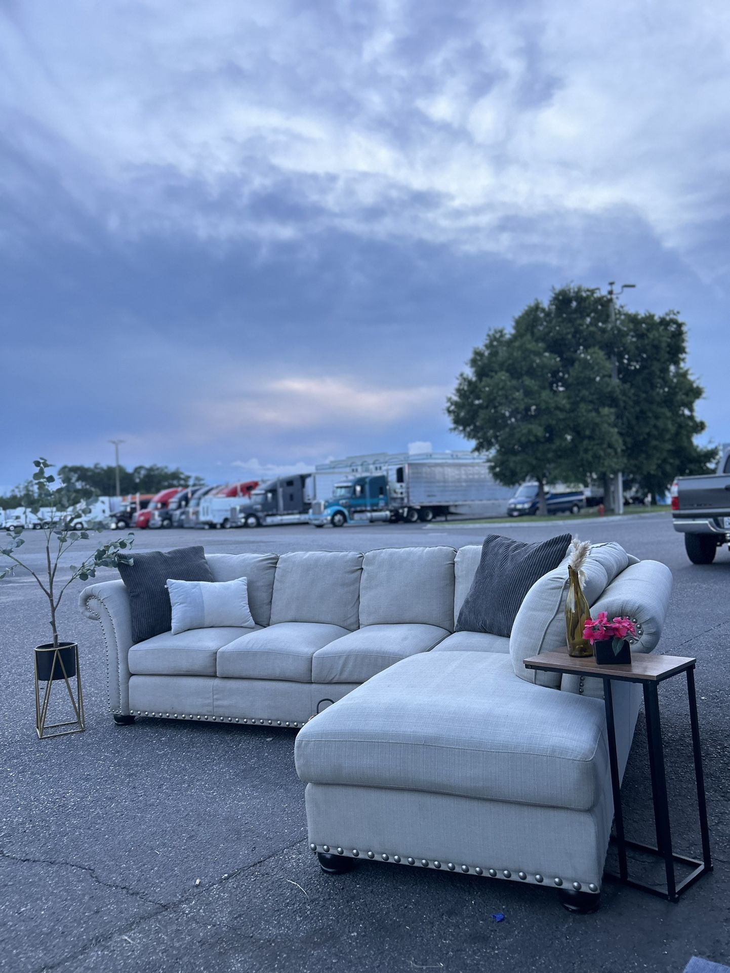 Gray Sectional Couch