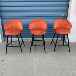 Swivel Bar Stools  Set of 3