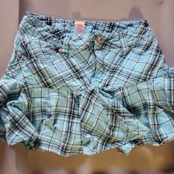 Justice girls plaid skirt 
