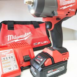 M18 Milwaukee FUEL Brushless High Torque 1/2" Impact Wrench Contractor Set 