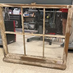 Reclaimed Decorative Window Mirror 