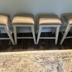 Counter Height Bar Stools Set of  4