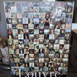1993 musee du Louvre of Paris Souvenir Poster Framed