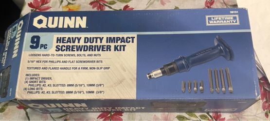Quinn heavy duty impact screwdriver kit