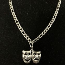 Theatrical Masks Necklace