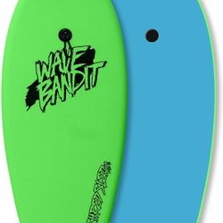 Wave Bandit Shred Sled - Mini Surfboard, Neon Green, 37"

