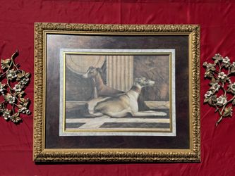 Extra Large Framed Greyhounds Print