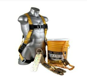 Guardian Fall Protection Bucket Of Safe-Tie Roof Kit"