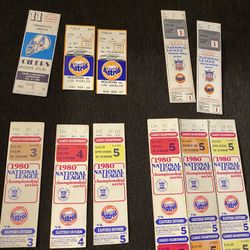 Astros Championship Vintage Tickets 