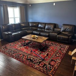Nfm leather sectional deals