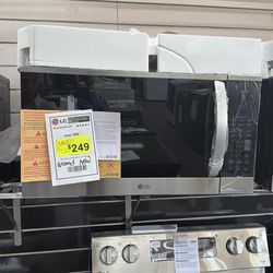 Smart 30 in. W 2 cu. ft. Over the Range Microwave with Easy-Clean 1,050-Watt in PrintProof Stainless Steel