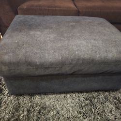 Blue/Gray Ottoman