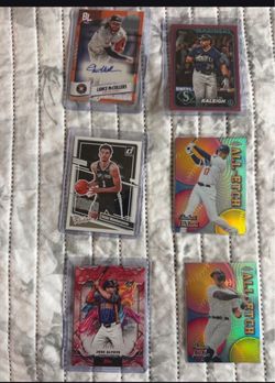 MLB NBA Trading Card Lot of 6