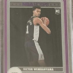 Victor Wenbamya Rc Purple Hoops Nr Mint Or Better & Centered