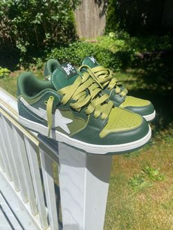 BAPE Sta Low-Top Sneakers Green